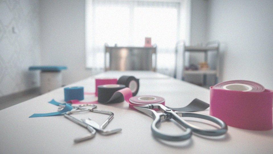 Jakie są techniki naklejania taśmy kinesio?