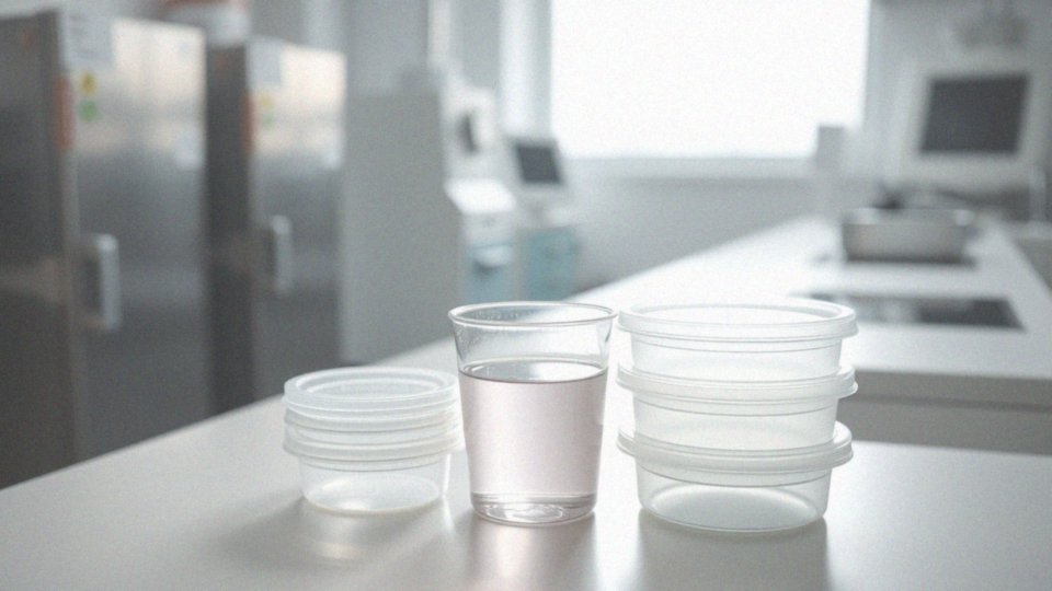 Jakie materiały są używane do produkcji pojemników na mocz sterylny?